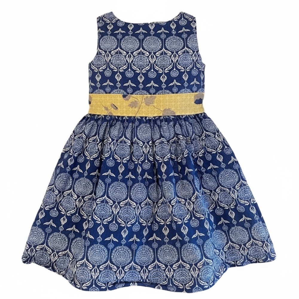 Persnickety Girls Dress Size 8 Blue Flowers Fit And Flare spring summer Easter